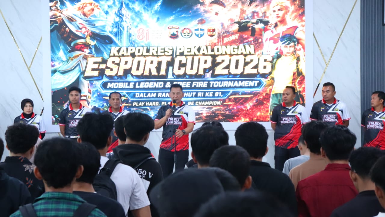 Perang Digital di Aula Setia, E-Sport Cup Kapolres Pekalongan Ramaikan HUT RI