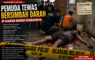 Pemuda Ditemukan Tewas Bersimbah Darah di Karangdadap, Polisi Selidiki Dugaan Pembunuhan