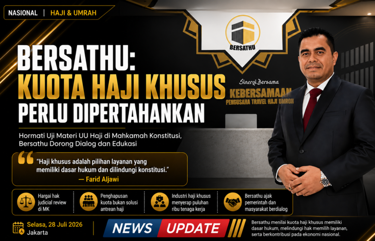 Bersathu: Kuota Haji Khusus Perlu Dipertahankan, Hormati Uji Materi UU Haji di Mahkamah Konstitusi