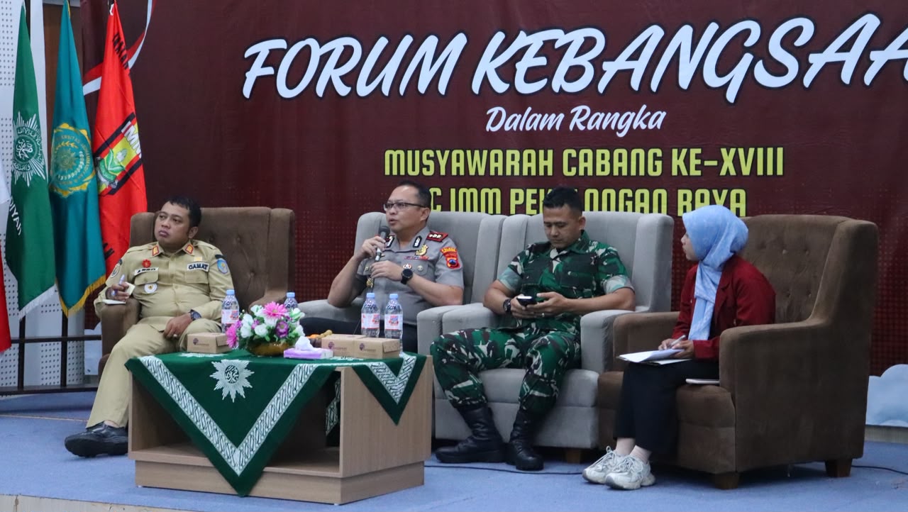 Forum Kebangsaan Musyawarah XVIII PC IMM Pekalongan, Kapolres Ajak Mahasiswa Jadi Pelopor Literasi Digital dan Lawan Hoaks